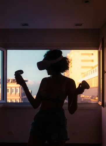 Designer sketching interface ideas on paper